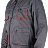 Desman- Veste de Travail multifonctionnelle - Homme - Gris/Orange