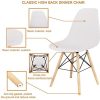 WV LeisureMaster Lot de 6 Chaises Blanches de Salle à Manger Chaise de Cuisine avec Pieds en Bois