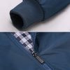 41EF7J8M1wL._AC_.jpg FTCayanz Blouson Homme Casual Léger Veste Mi Saison Manches Longues Col Montant Manteau S-3XL