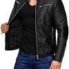 41G2O77gWrL._AC_.jpg Redbridge Perfecto en cuir synthétique pour homme Blouson Veste Similicuir Noir