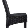 vidaXL 6X Chaise de Salle à Manger Rotin Kubu Bois de Manguier Cuisine Dîner
