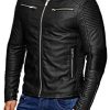 41KrG9rhKJL._AC_.jpg Redbridge Perfecto en cuir synthétique pour homme Blouson Veste Similicuir Noir
