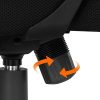 41L4iagyI2L._AC_.jpg Yaheetech Fauteuil de Bureau Chaise Ordinateur à Roulettes Ergonomique Pivotant Inclinable Siège et Base Plus Large Hauteur Réglable avec Accoudoirs Noir