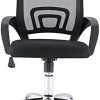 41LlUcRKKcL._AC_.jpg Sim Luxury Chaise de bureau ergonomique réglable en maille pour le salon ou le bureau à domicile Noir