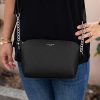 41MmCKT-sKL._AC_.jpg David Jones - Petit Sac Bandoulière Femme Trapèze - Sac à Main Chaîne Porté Epaule Cuir PU - Besace Sacoche Croisé Travers Pochette Soirée Mode Travail Shopping Elégant Tendance Chic - Noir