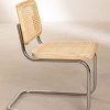 Sensoreve - Chaise de Salle à Manger en rotin, cannage en Canne de rotin, Cadre en Bois (Bois Naturel)