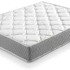Matelas Soft Confort 140x190 cm de Ressorts Ensachés, 22 cm de Hauteur, Reversible, indépendance de Couchage, Fermeté Moyenne-Haute, Grande durabilité.