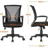 41UbXyupjYL._AC_.jpg Yaheetech Fauteuil de Bureau Chaise Ordinateur à Roulettes Ergonomique Pivotant Inclinable Siège et Base Plus Large Hauteur Réglable avec Accoudoirs Noir