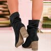 41UepO66h8L._AC_.jpg Dasongff Bottines de Cheville à Talon Moyen Bottes Mollets Larges Femme Boots Chelsea Bottes Courtes Silp on Bottes Montantes Bout Pointu Femme Pas Cher