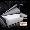 Autofull Chaise Gaming Fauteuil Gamer Ergonomique Chaise Gamer Cuir PU Chaise De Bureau, Hauteur D'assise et Inclinaison du Dossier Réglables,Appui-tête et Support lombair, Repose-Pieds,Gris