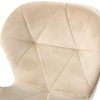 41WLi-I3bsL._AC_.jpg Radelldar Beige Fauteuil de Bureau en Velours Pivotant Hauteur Réglable Chaise de Bureau à roulettes Chaise D'ordinateur pour Le Bureau à Domicile (Beige)