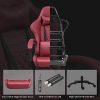41WwiFW-oJL._AC_.jpg Dowinx Chaise Gaming Ergonomique Fauteuil de Bureau et PC avec Support Lombaire de Massage, Modèle Vantage Siège de Travail en Cuir PU Haut Dossier pivotant réglable avec Repose Pied (Rouge)