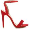 Femmes Haute Talon fête à Peine là Boucle lanières Sandales Chaussures Pointure