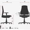 41XT8POLkTL._AC_.jpg hjh OFFICE 600900 Fauteuil de bureau cuir véritable Nappa ASPERA 20 Fauteuil de direction cuir, dossier haut & appui-tête