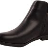 Primtex Bottines Chelsea Talon Brillant Femme Grandes Pointures 41-44 Petit Talon Bas en Simili Cuir-