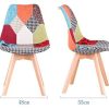 EGOONM Ensemble de 2/4 chaises de Salle à Manger, chaises de Style Nordique, pouvant être placées dans la Salle à Manger, Le Salon et Le Bureau (Rouge-4 Chaise)