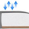 41cQX2LOqSS._AC_.jpg Yaheetech Chaise Bureau Fauteuil de Direction Ergonomique Hauteur Réglable Similicuir Pivotante Charge Max 136kg Gris