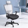 41dMCvC4mlL._AC_.jpg mfavour Chaise de Bureau, Chaise Bureau Ergonomique, Fauteuil de Bureau, Siège Confortable Fauteuil Ergonomique avec 2D Accoudoirs, Hauteur Apui-tête Soutien Lombaire Dossier Règalable (Gris)