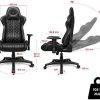 41e46blxG8L._AC_.jpg EMPIRE GAMING – Black Edition Chaise Gaming Fauteuil de Bureau Gamer -Cuir Véritable -Siège Ergonomique Coussin Lombaire Intégré -Dossier Inclinable Accoudoirs Réglable