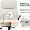 41eFSjEtZvS._AC_.jpg YAMASORO Fauteuil de Bureau, Chaise de Bureau, Soutien Lombaire Ajustable, Accoudoirs Pliables, Dossier Ergonomique Inclinable en Faux Cuir, Siège Pivotant à roulettes (Blanc | No. 3287)