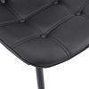 41gR0qHw-EL._AC_.jpg IDIMEX Lot de 4 chaises Alvaro pour Salle à Manger ou Cuisine avec 4 Pieds en métal Noir et Assise capitonnée, revêtement synthétique Noir