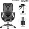 41i3QscdkQS._AC_.jpg MFAVOUR Chaise de Bureau, Fauteuil de Bureau Ergonomique, Chaise Ergonomique avec Repose-Pied, Fauteuil Idéal pour La Sieste, Charge 130KG Max - MFV 42