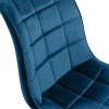 IDMarket - Lot de 4 chaises Mady en Velours Bleu pour Salle à Manger