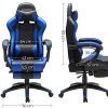41kQU7WAN1S._AC_.jpg SONGMICS Fauteuil gamer, Chaise gaming, Siège de bureau ergonomique, repose-pieds télescopique, dossier réglable de 90° à 135°, accoudoirs synchronisés, charge 150 kg, Noir et Bleu RCG026B01