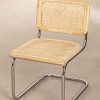 Sensoreve - Chaise de Salle à Manger en rotin, cannage en Canne de rotin, Cadre en Bois (Bois Naturel)