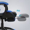41m12w-8ZCS._AC_.jpg SONGMICS Fauteuil gamer, Chaise gaming, Siège de bureau ergonomique, repose-pieds télescopique, dossier réglable de 90° à 135°, accoudoirs synchronisés, charge 150 kg, Noir et Bleu RCG026B01