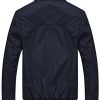 41myFU3fO8L._AC_.jpg FTCayanz Blouson Homme Casual Léger Veste Mi Saison Manches Longues Col Montant Manteau S-3XL