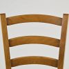 Tommychairs - Set 4 chaises Venice pour Cuisine, Bar et Salle à Manger, Robuste Structure en Bois de hêtre peindré en Couleur chêne et Assise en Paille