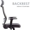 41pCJFgh1EL._AC_.jpg Amoiu Chaises de Bureau en Maille Tissu, Chaises Fauteuil Exécutif Accoudoirs Multi Fonction,Soutien Lombaire Ajustable, Siège Ergonomique Inclinable Appui,Gris