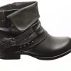 Angkorly - Chaussure Mode Bottine Motard Cavalier Femme Peau de Serpent lanière clouté Talon Bloc 3 CM - Intérieur Fourrée