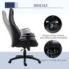 Fauteuil de bureau gamer ergonomique grand confort dossier bascule hauteur accoudoirs réglable PU noir