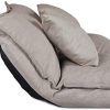41qgAG5eZZL._AC_.jpg Ribelli Canapé Japonais Fauteuil Bas sans Pieds Hikui Canapé de Sol Crème/Gris, Couleur:crème, exécution:Canapé