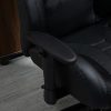 Fauteuil de bureau gamer ergonomique grand confort dossier bascule hauteur accoudoirs réglable PU noir