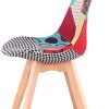 EGOONM Ensemble de 2/4 chaises de Salle à Manger, chaises de Style Nordique, pouvant être placées dans la Salle à Manger, Le Salon et Le Bureau (Rouge-4 Chaise)