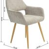 MEUBLE COSY Lot de 2 Chaise de Salle à Manger Scandinave Fauteuil de Salon Cuisine Bureau