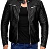 41tF8CxFU3L._AC_.jpg Redbridge Perfecto en cuir synthétique pour homme Blouson Veste Similicuir Noir