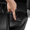 41uz4LHZyiL._AC_.jpg tectake Fauteuil de Bureau, Bascule Mécanique Verrouillable et Réglable, Structure Stable et Pivotante à 360°, Forme Ergonomique, Accoudoirs Larges et Arqués, Noir