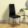 41wg1ZnPxpL._AC_.jpg IDMarket - Lot de 6 chaises Romane Noires pour Salle à Manger