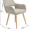MEUBLE COSY Lot de 2 Chaise de Salle à Manger Scandinave Fauteuil de Salon Cuisine Bureau