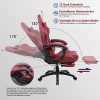 5117qPnqMS._AC_.jpg Dowinx Chaise Gaming Ergonomique Fauteuil de Bureau et PC avec Support Lombaire de Massage, Modèle Vantage Siège de Travail en Cuir PU Haut Dossier pivotant réglable avec Repose Pied (Rouge)