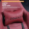 512sx-lorCS._AC_.jpg Dowinx Chaise Gaming Ergonomique Fauteuil de Bureau et PC avec Support Lombaire de Massage, Modèle Vantage Siège de Travail en Cuir PU Haut Dossier pivotant réglable avec Repose Pied (Rouge)
