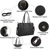 513vj9PDYFL._AC_.jpg NEWHEY Sac Cabas Femmes Grand PU Cuir Sac de Cours Sac Ordinateur Portable Sac a Main pour Les Cours Lycee 15.6 Pouces Noir
