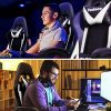 Todeco Chaise Gaming Massage avec Lumière LED Fauteuil de Bureau Pivotant Ergonomique Dossier Haut Dossier et Hauteur de Siège Règlable Chaise Gamer avec Appui-Tête Massage Support Lombaire, Blanc