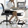 51B7EwQiVCS._AC_.jpg Yaheetech Chaise/Fauteuil de Bureau Ergonomique Pivotant en Maille avec Dossier/Accoudoirs/Siège et Base Plus Large Noir 60 x 56 x 90-100 cm