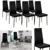 51BMxzNOWtL._AC_.jpg IDMarket - Lot de 6 chaises Romane Noires pour Salle à Manger