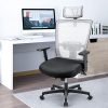51Ca7QktoUL._AC_.jpg mfavour Chaise de Bureau, Chaise Bureau Ergonomique, Fauteuil de Bureau, Siège Confortable Fauteuil Ergonomique avec 2D Accoudoirs, Hauteur Apui-tête Soutien Lombaire Dossier Règalable (Gris)